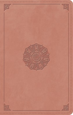 ESV Thinline Bible (Trutone, Blush Rose, Emblem Design) (Imitation Leather)