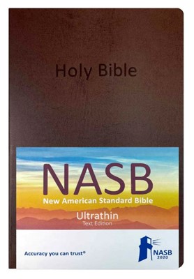 NASB 2020 Ultrathin Text Bible, Brown, Softcover (Softcover)