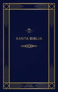 Rvr 1960 Biblia EdicióN Ministerial, Azul Oscuro, Tapa RúSti (Hard Cover)