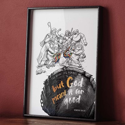 God Meant It for Good - A4 Christian Art Print (Poster)