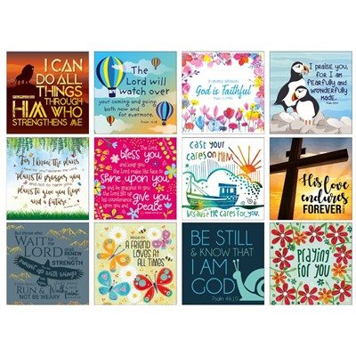 Pack Of 12 Christian Notelets (NT5) (Cards)
