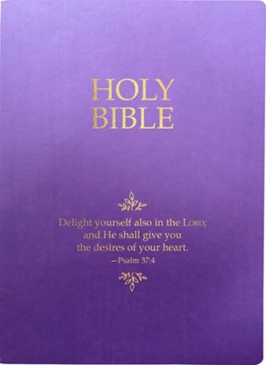 KJV Holy Bible, Delight Yourself In The Lord Life Verse Edit (Imitation Leather)