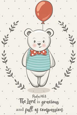 Memo Pad Bear Series: Gracious - Psalm 145:8 (Notebook / Blank Book)