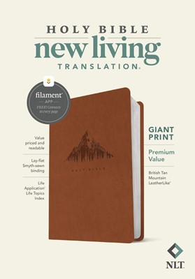NLT Giant Print Premium Value Bible, Filament-Enabled (Leather Binding)