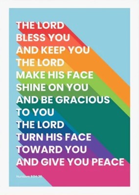 Lord Bless You And Keep You, The - Numbers 6 - A3 Print (Poster)