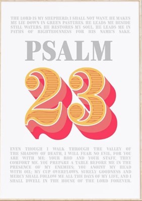 The Lord Is My Shepherd - Psalm 23 - A3 Print (Poster)