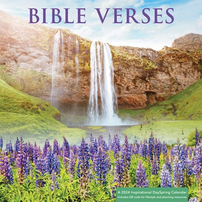 2024 Bibles Verses Waterfall Wall Calendar (Calendar)