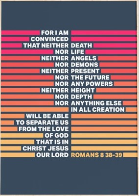 Romans 8:38-39 - A4 Print - Sunset (Poster)