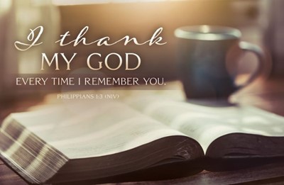 I Thank My God Postcards - Adult - All Occasion (Pack Of 25) (Cards)