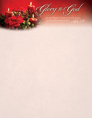 Glory To God In The Highest... Letterhead (100 Pk) (Other Merchandise)