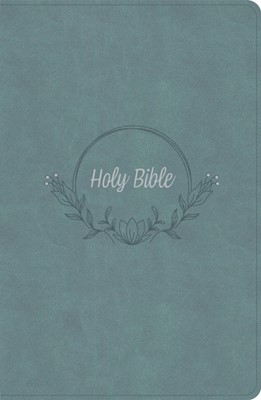 KJV Large Print Personal Size Reference Bible, Earthen Teal (Leathersoft)