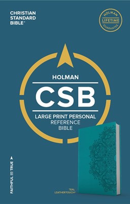 CSB Large Print Personal Size Reference Bible, Teal (Imitation Leather)