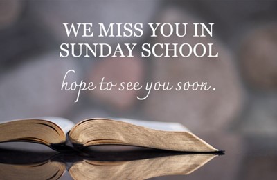 Miss You Postcard: Miss You In Sunday School (Package Of 25) (Postcard)