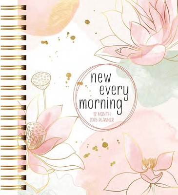 2025 12 Month Planner: New Every Morning (Calendar)