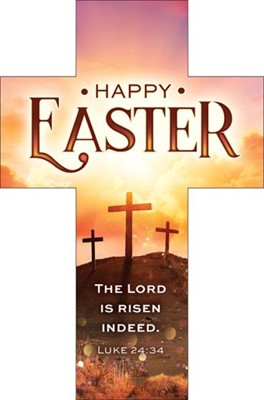 Happy Easter - Bookmark Cross (Bookmark)