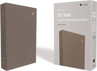 NET Bible, Thinline Reference, Grey, Comfort Print (Cloth-Bound)