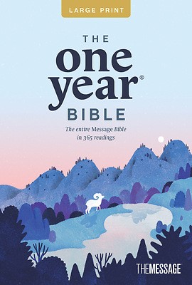 One Year Bible Message, Large Print Thinline Edition (Paperback)