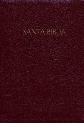 RVR 1960 Biblia Letra Grande Tamaño Manual, borgoña piel fab (Bonded Leather)