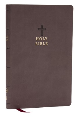 NKJV Value Ultra Thinline Bible, Charcoal Leathersoft (Hard Cover)