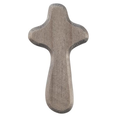 Gray Mini Prayer Cross (Wood)