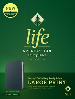 NLT Life Application Study Bible, Third Edition, Large Print (Leather Binding)