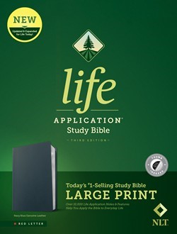 NLT Life Application Study Bible, Third Edition, Large Print (Leather Binding)