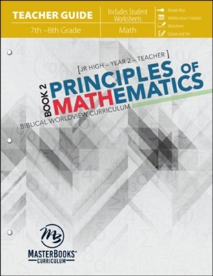 Principles Of Math Book 2 (Teacher Guide) (Paperback)