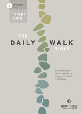 NLT Daily Walk Bible Large Print (Filament Enabled) (Paperback)