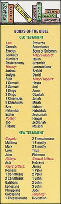 Books Of The Bible Bookmark (Pack of 25) (Bookmark)