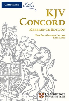 KJV Concord Reference Edition, Imperial Blue Goatskin (Genuine Leather)