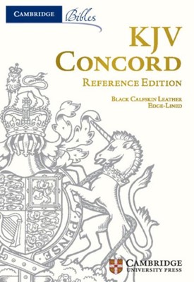 KJV Concord Reference Edition, Black Calfskin Leather (Genuine Leather)