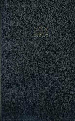 KJV Ultraslim Reference Bible, Bonded Leather, Black Indexed (Hard Cover)