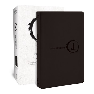 NLT Jesus Centered Bible, Black, Large Print (Imitation Leather)