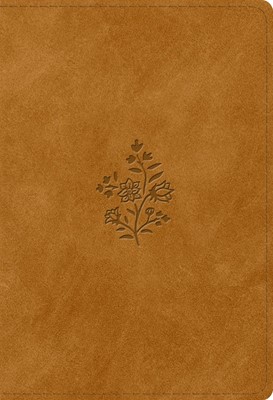 ESV Student Study Bible, Nubuck Caramel, Wildflower Design (Imitation Leather)