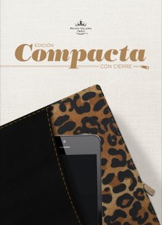 RVR 1960 Biblia, Edición Compacta con cierre, negro/leopardo (Imitation Leather)