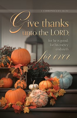 Thanksgiving Give Thanks Forever Bulletin (pack of 100) (Bulletin)