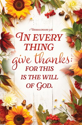 Thanksgiving In Every Thing Bulletin (pack of 100) (Bulletin)