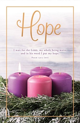 Advent Hope Psalm 130:5 Bulletin (pack of 100) (Bulletin)