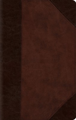 ESV Large Print Compact Bible, Trutone, Brown/Walnut (Imitation Leather)
