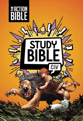 Action Bible Study Bible ESV, Orange (Imitation Leather)