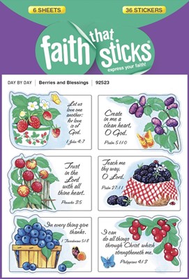 Berries And Blessings - Faith That Sticks Stickers (Stickers)