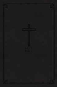 KJV Compact Reference Bible, Black, Large Print, Red Letter (Imitation Leather)
