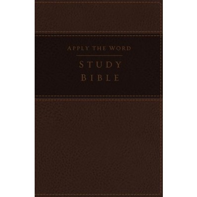 NKJV: Apply The Word Study Bible, Large Print, Brown (Imitation Leather)