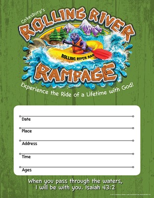 VBS 2018 Rolling River Rampage Small Promotional Poster (Poster)