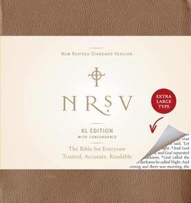 NRSV XLarge Edition Bible, Brown (Hard Cover)