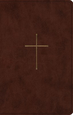 ESV Premium Gift Bible, TruTone, Brown, Cross Design (Imitation Leather)