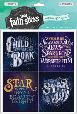 Christmas Greetings - Faith That Sticks Stickers (Stickers)