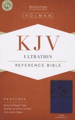 KJV Ultrathin Reference Bible, Purple Leathertouch (Imitation Leather)