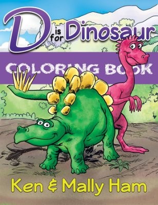 D is for Dinosaur Colouring Book (Paperback)