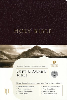 HCSB Gift & Award Bible, Burgundy Imitation Leather (Imitation Leather)
